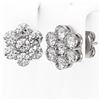 Image 3 : 2 ctw Diamond Designer Earrings 18K White Gold