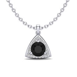 1.75 ctw Micro Pave VS/SI Diamond Certified Necklace 18k White Gold