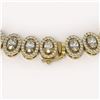 Image 3 : 24.19 ctw Oval Cut Diamond Micro Pave Necklace 18K Yellow Gold