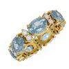 Image 3 : 6.8 ctw Aquamarine Ring 18K Yellow Gold