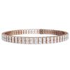 Image 3 : 8 ctw Certified SI/I Diamond Bracelet 18K Rose Gold