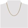 Image 2 : 14k Yellow Gold 3.20 mm Semi-Solid Anchor Chain Necklace - 20 in.