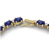 Image 3 : 46.5 ctw Tanzanite & VS/SI Diamond Eternity Necklace 10k Yellow Gold