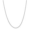Image 1 : 14k White Gold 1.5 mm Solid Polished Cable Chain - 26 in.