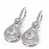 Image 3 : 4.09 ctw Pear Diamond Earrings 18K White Gold