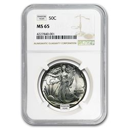 1940-1947 Walking Liberty Half-Dollar MS-65 NGC (Random)