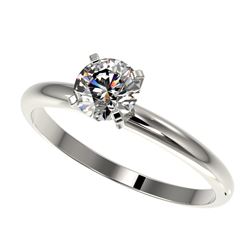 0.76 ctw Certified Quality Diamond Engagment Ring 10k White Gold