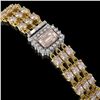 Image 2 : 24.91 ctw Morganite & Diamond Bracelet 14K Yellow Gold