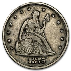 1875 Twenty Cent Piece VF