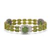 Image 2 : 18.93 ctw Tourmaline & Diamond Bracelet 14K Yellow Gold