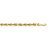 Image 2 : 14k Yellow Gold 7.0 mm Semi-Solid Rope Chain - 20 in.