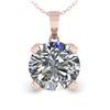 Image 2 : 1.50 ctw VS/SI Diamond Designer Necklace 14k Rose Gold