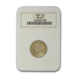 1887 Liberty Head V Nickel MS-65 NGC