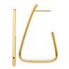 Image 1 : 14k Yellow Gold Polished Post Dangle Earrings - 44 mm