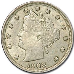 1908 Liberty Head V Nickel XF