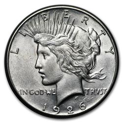 1926-S Peace Dollar AU