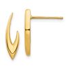 Image 1 : 14k Post Earrings - 17 mm