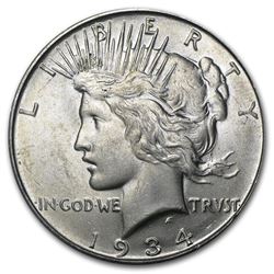 1934-D Peace Dollar BU