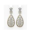Image 1 : 6.1 ctw Diamond Earrings 18K Yellow Gold