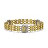 Image 2 : 22.77 ctw Citrine & Diamond Bracelet 14K Yellow Gold