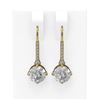 Image 1 : 2.16 ctw Diamond Earrings 18K Yellow Gold