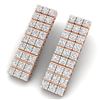 Image 1 : 4 ctw Certified SI/I Diamond Earrings 18K Rose Gold