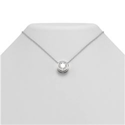 2 ctw Diamond Necklace 18K White Gold