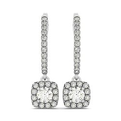 1.10 ctw Diamond VS/SI Certified Halo 14k White Gold