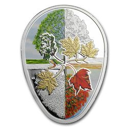 2018 Canada 1 oz Silver $20 Four Seasons of the Maple Leaf