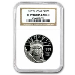 1999-W 1 oz Proof Platinum American Eagle PF-69 NGC