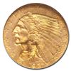 Image 2 : 1927 $2.50 Indian Gold Quarter Eagle MS-65 NGC