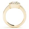 Image 3 : 1.05 ctw Certified VS/SI Cushion Diamond 2pc Set Halo 14k Yellow Gold