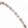 Image 3 : 6.24 ctw Pear Cut Diamond Designer Bracelet 18K Rose Gold
