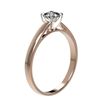 Image 3 : 0.50 ctw Certified VS/SI Quality Princess Diamond Ring 10k Rose Gold