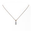 Image 2 : 0.6 ctw Emerald Cut Diamond Designer Necklace 18K Rose Gold