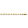 Image 1 : 14k Yellow Gold 3.25 mm Silky Rope Chain - 20 in.