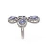 Image 2 : 6.78 ctw Tanzanite & Diamond Ring 18K White Gold