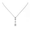 Image 2 : 1.16 ctw Cushion Cut Diamond Designer Necklace 18K White Gold