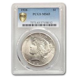 1928 Peace Dollar MS-65 PCGS