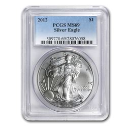 2012 Silver American Eagle MS-69 PCGS