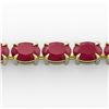 Image 1 : 29 ctw Ruby Eternity Designer Bracelet 14k Yellow Gold