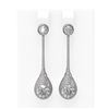 Image 1 : 3.72 ctw Diamond Earrings 18K White Gold