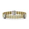 Image 1 : 24.76 ctw Opal & Diamond Bracelet 14K Yellow Gold