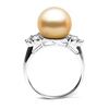 Image 2 : Golden South Sea Pearl and Diamond Anniversary Ring