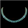 Image 1 : 39.28 ctw Swiss Topaz & Diamond Necklace 14K Yellow Gold