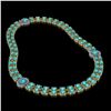 Image 2 : 39.28 ctw Swiss Topaz & Diamond Necklace 14K Yellow Gold