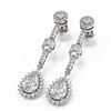 Image 3 : 2.73 ctw Diamond Earrings 18K White Gold