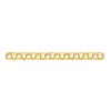 Image 1 : 14k Solid Gold Lite 8 mm Triple Link Charm Bracelet