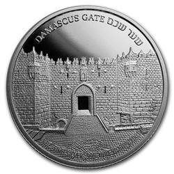 2019 Israel 1 oz Silver Gates of Jerusalem Proof (Damascus Gate)