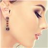 Image 3 : 18.38 ctw Tourmaline & Diamond Earrings 14K Yellow Gold